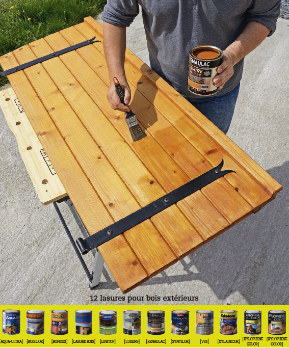 Banc d'essai : 12 lasures pour bois extérieur (à partir de 10,10 €)